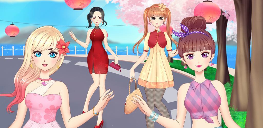 Banner of Игры одевалки аниме для девочек 1.0.7
