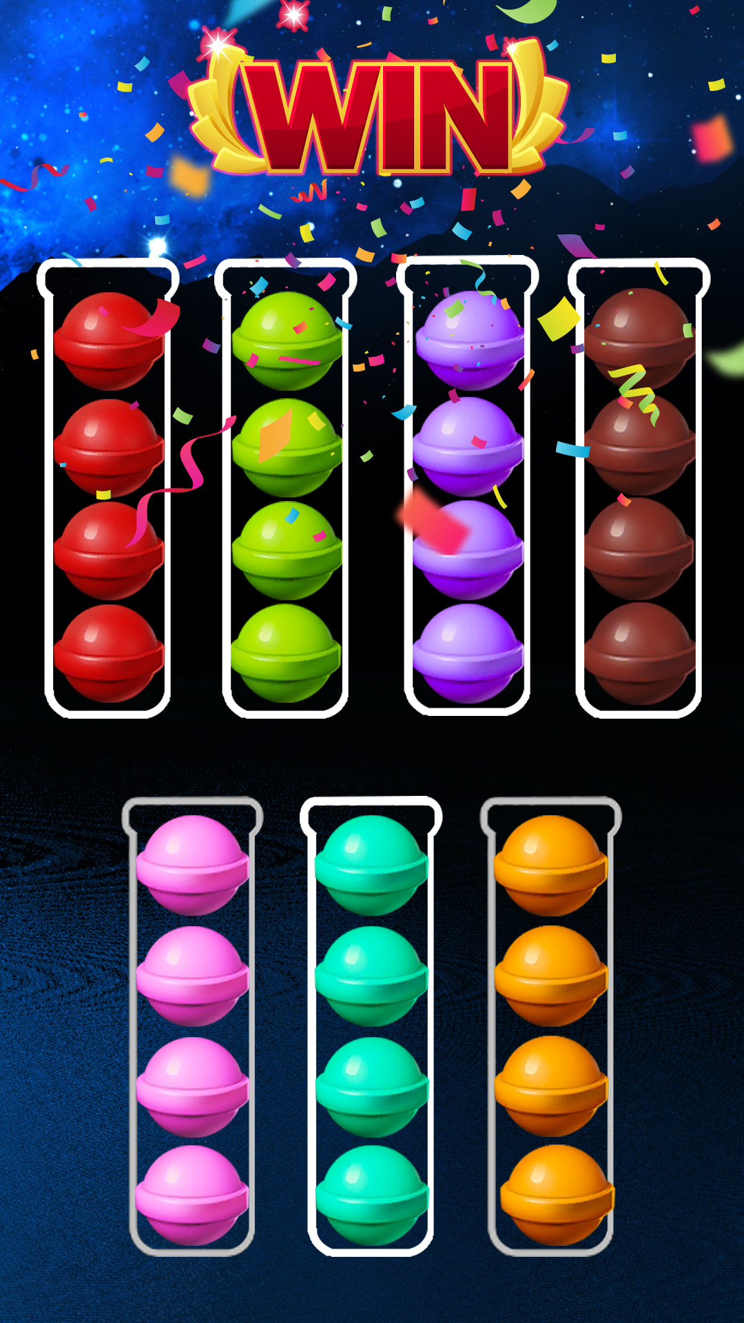 Ball Sort Puzzle Color Bubbles Game Screenshot
