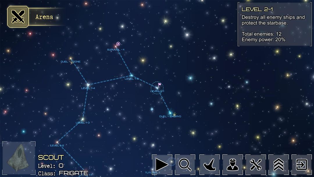 Screenshot of Event Horizon Space Shooting