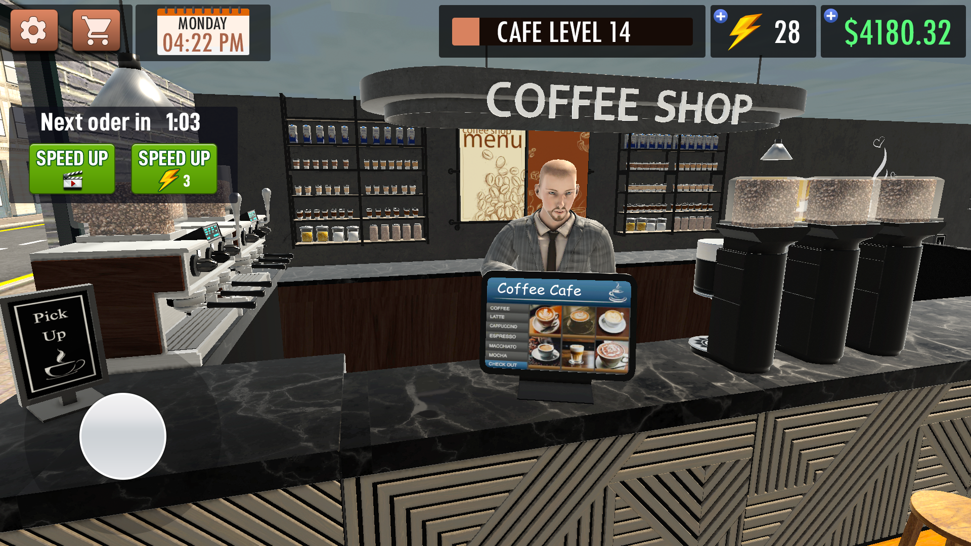Screenshot of Coffee Shop Simulator Game 3D