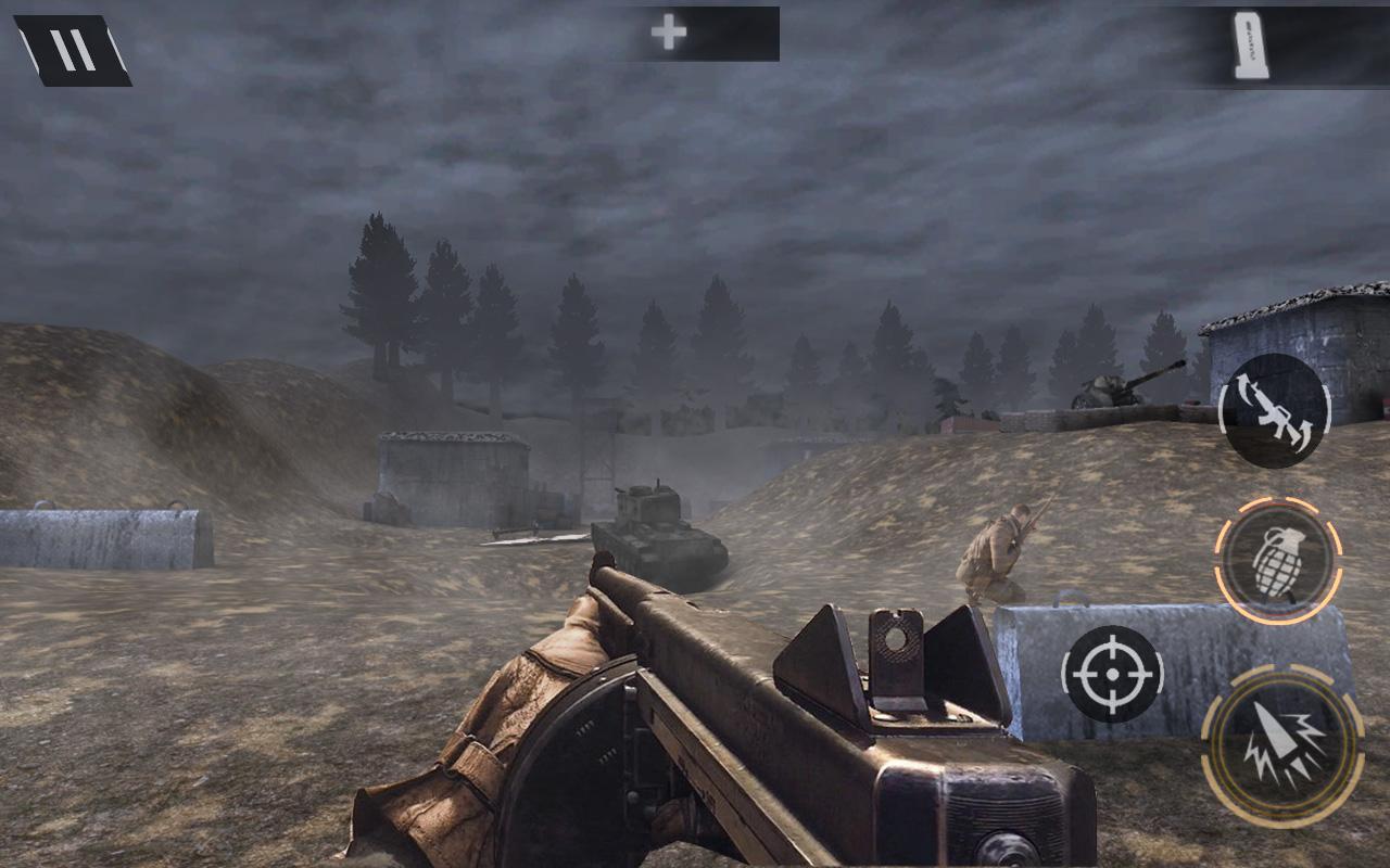 Screenshot 1 of Perang Dunia 2 Battleground Survival Winter Shooter 1.1.0