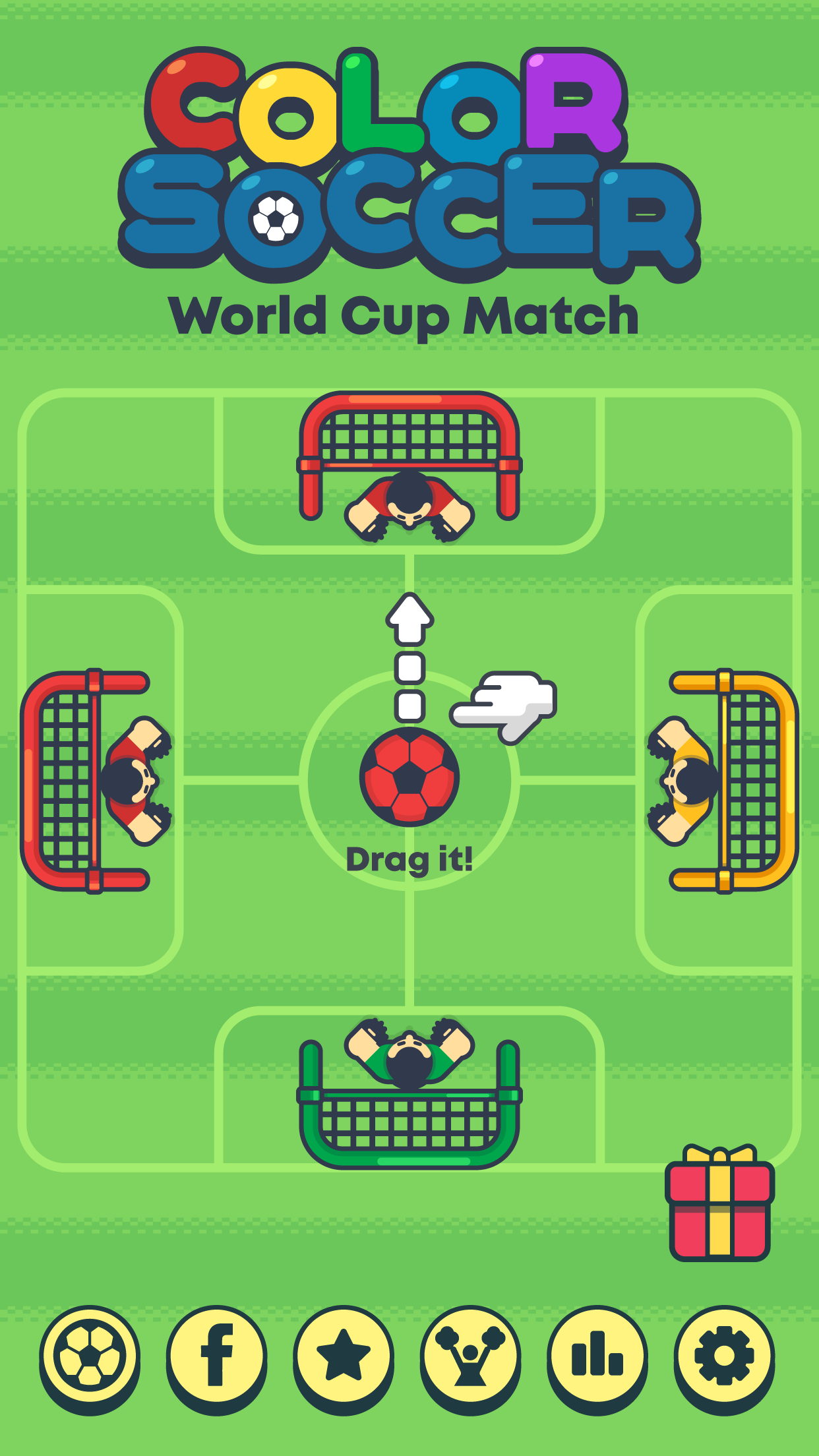Screenshot 1 of Bola Sepak Warna - Perlawanan Piala Dunia 1.0.3