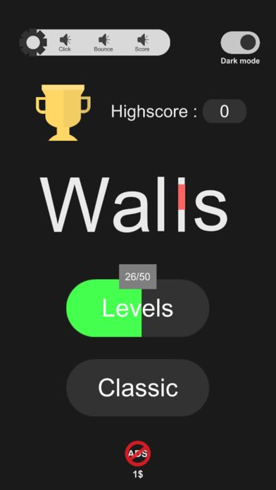 Walls - Launch The Ball Game screenshot game