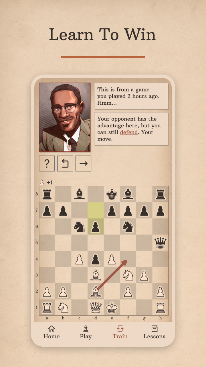 Learn Chess with Dr. Wolf Game Screenshot