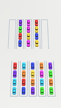Color Sort Puzzle: Parking 3D Game Screenshot