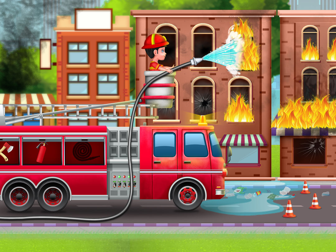 消防车消防员游戏遊戲截圖