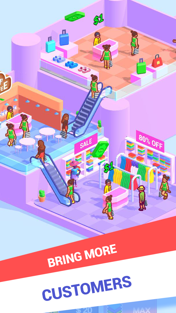 Mall Clicker Game Screenshot