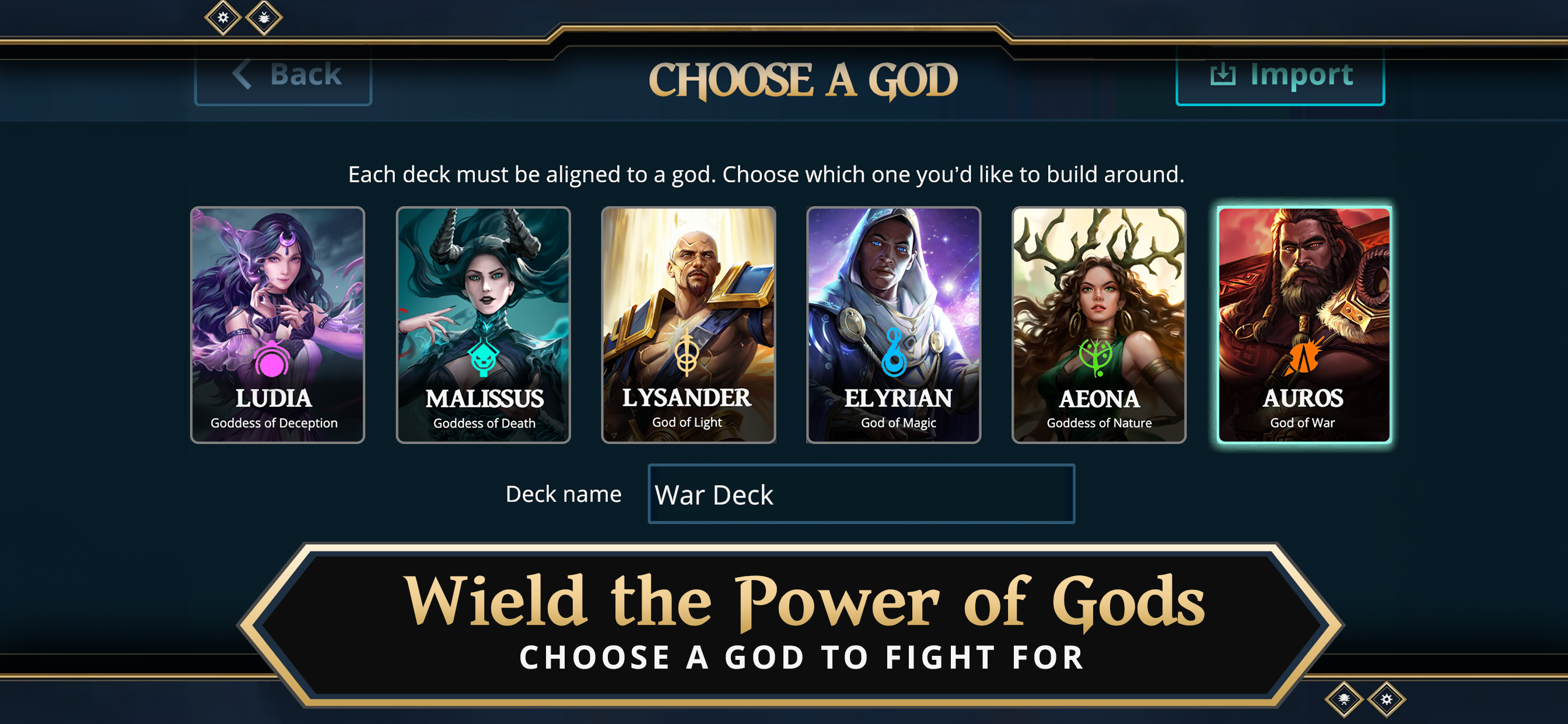 Gods Unchained Game Screenshot