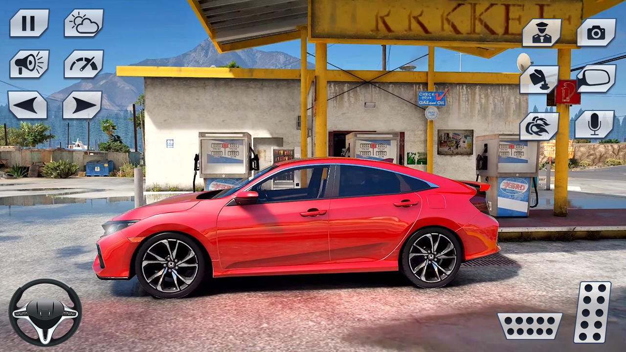 Screenshot of Driving Honda Civic Car