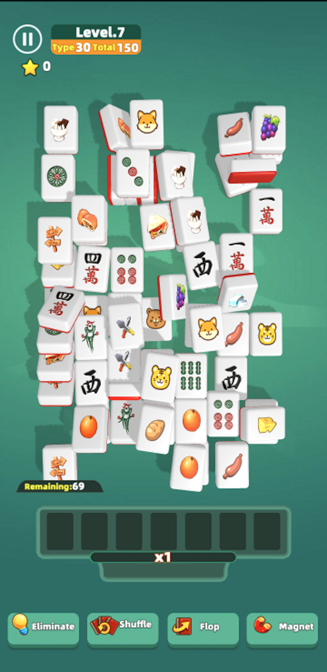 Captura de Tela do Jogo Mahjong