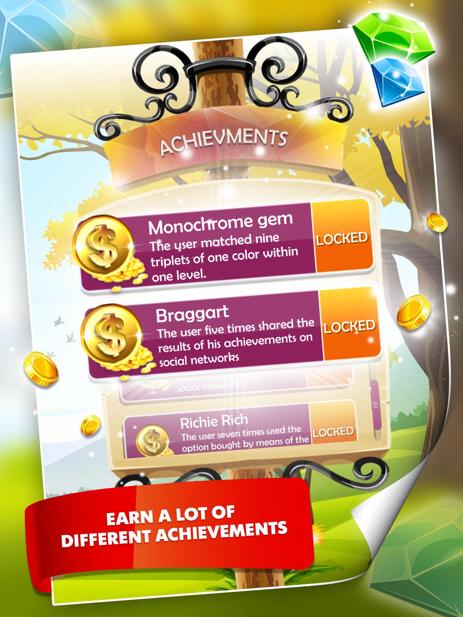 Clash of Gems ゲームのスクリーンショット