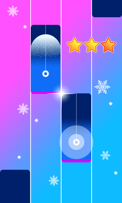 Screenshot of Kika Kim Piano Tiles Game