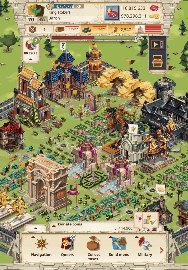 Empire: Four Kingdoms ภาพหน้าจอเกม