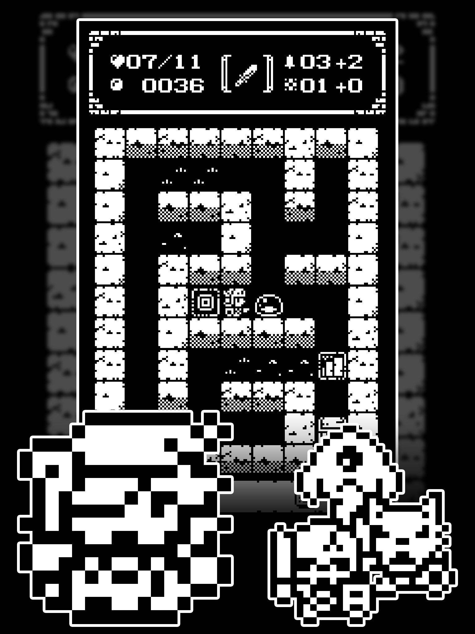 1-Bit Rogue Game Screenshot