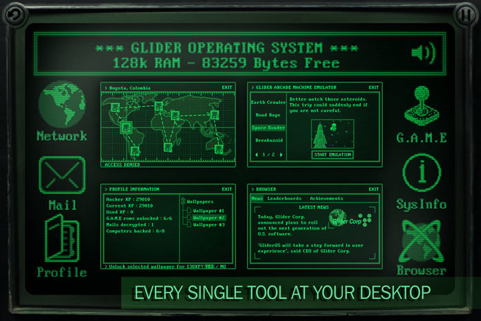 The Hacker screenshot game