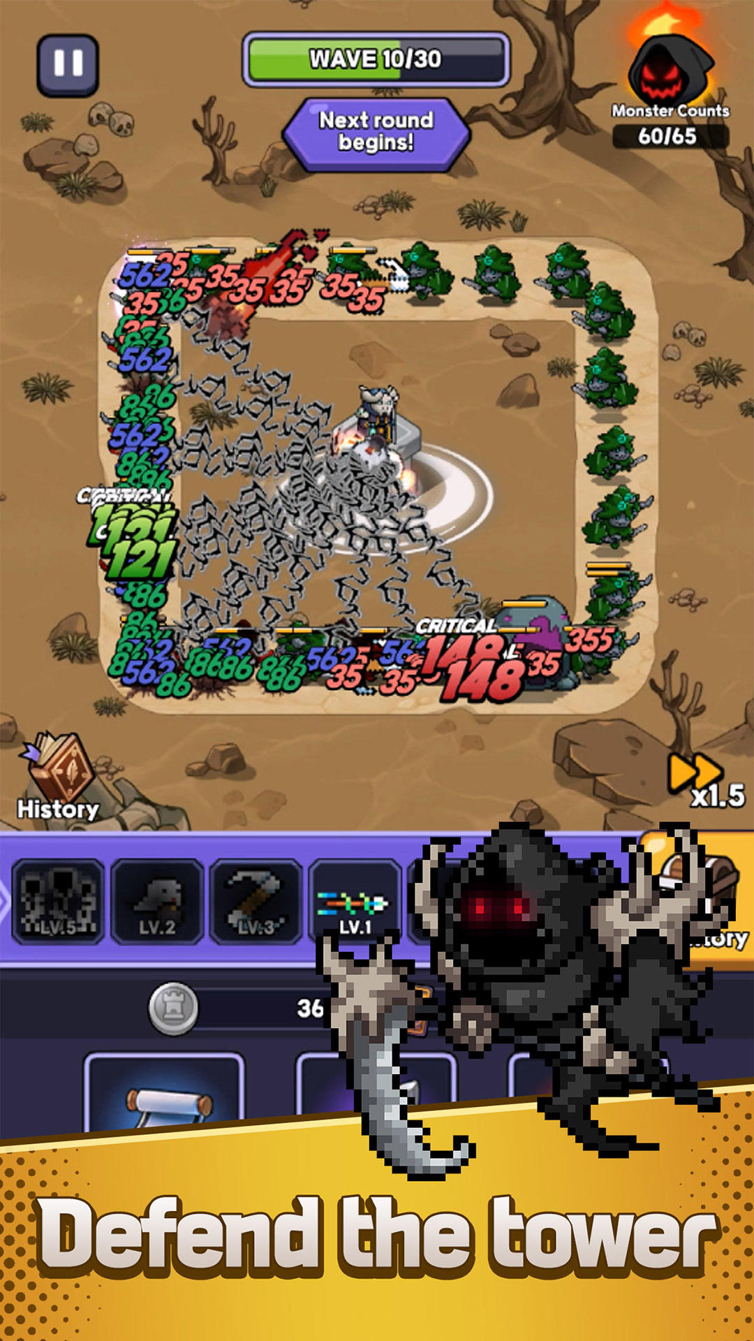 Cuplikan Layar Game Survival Random Defense - TD