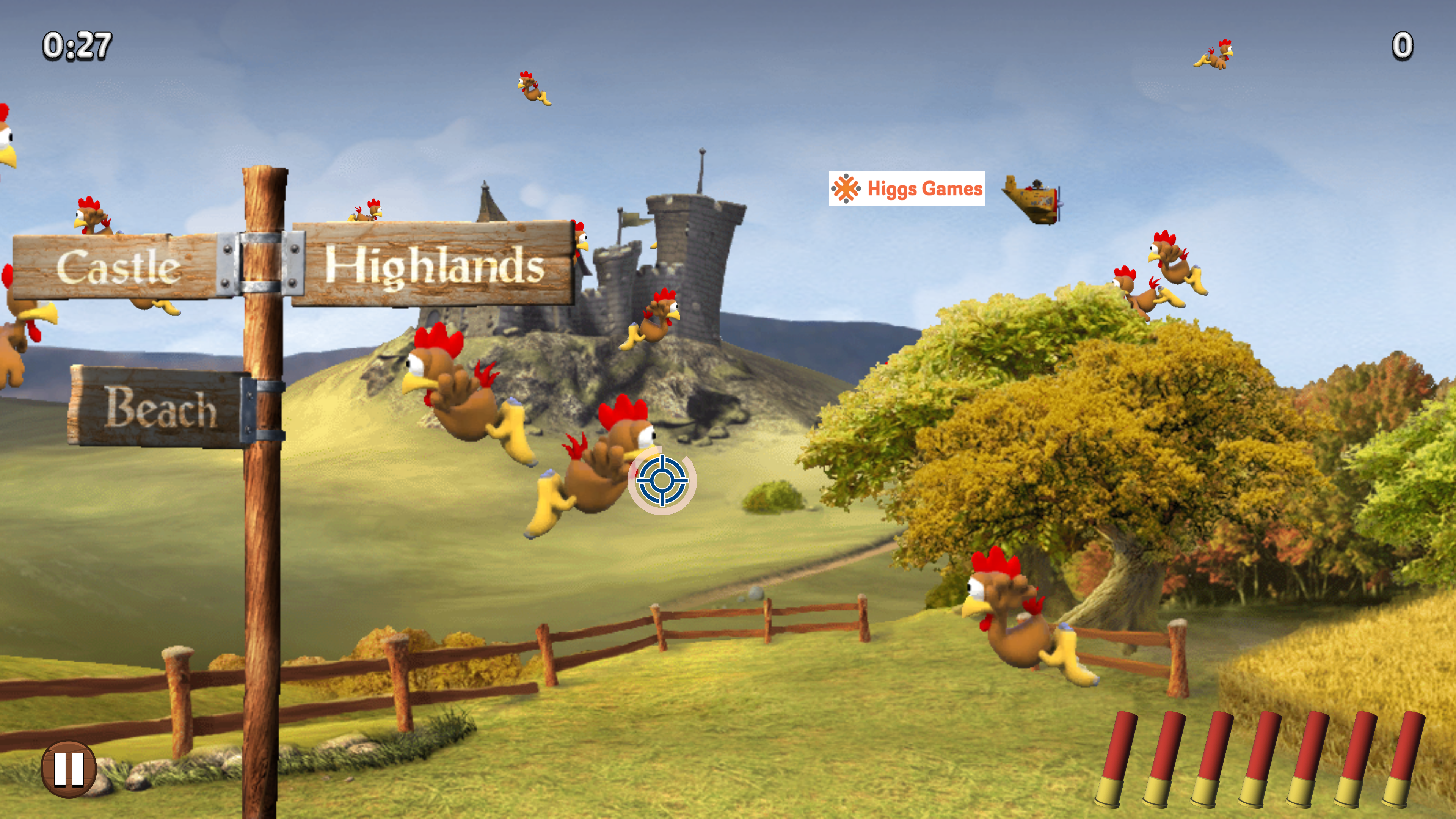 Moorhuhn Remake Game Screenshot
