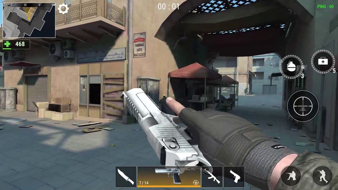 Screenshot of Modern Gun: Shooting War Games