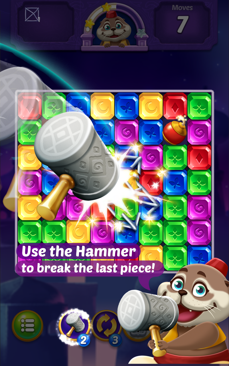 Jewel Pop: Treasure Island Game Screenshot