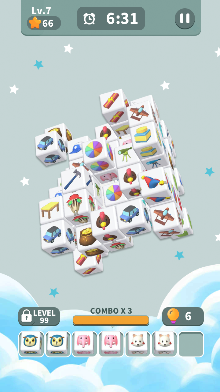 Screenshot of Cube Master 3D - Match 3 & Puzzle Game