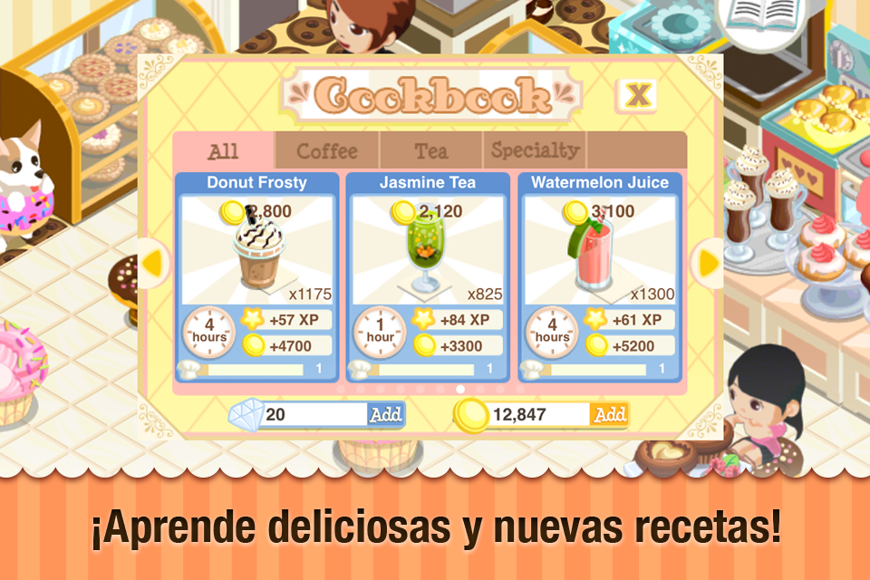 Captura de Pantalla del Juego Bakery Story: Valentines Day