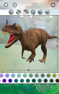 Dinosaurs 3D Coloring Book Game Screenshot