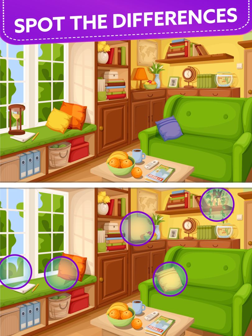Spot 5 Differences: Find them! screenshot game