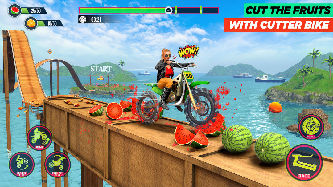 摩托 特技 自行車 跳 自由遊戲截圖