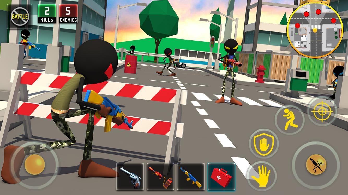 Captura de Tela do Jogo Stickman Battle Royale : Grand War