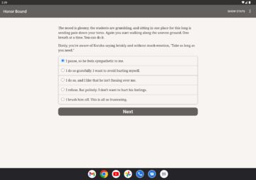 Cuplikan Layar Game Honor Bound