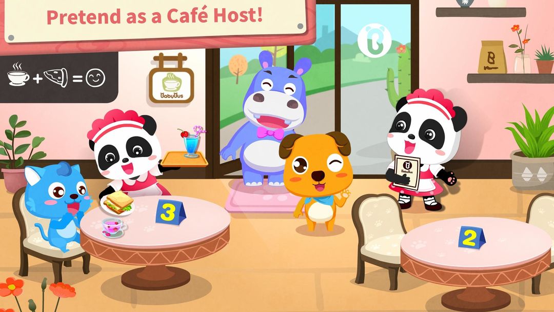 Screenshot of Baby Panda’s Summer: Café