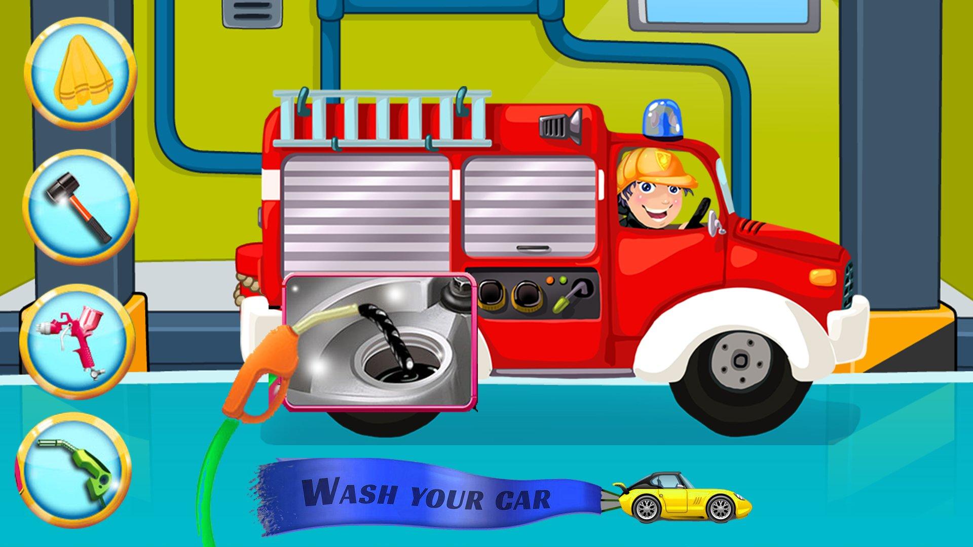 Screenshot of Fungame Kids Car Wash Game