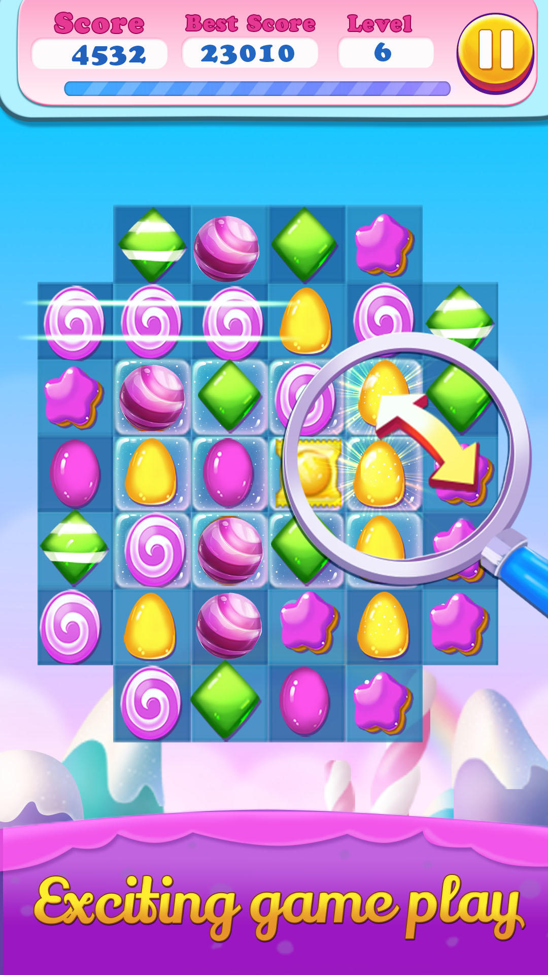Screenshot of Sweet Candy Twist - Match 3