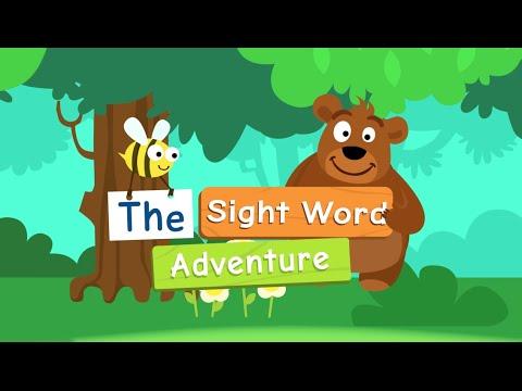 Screenshot of the video of Sight Words Adventure