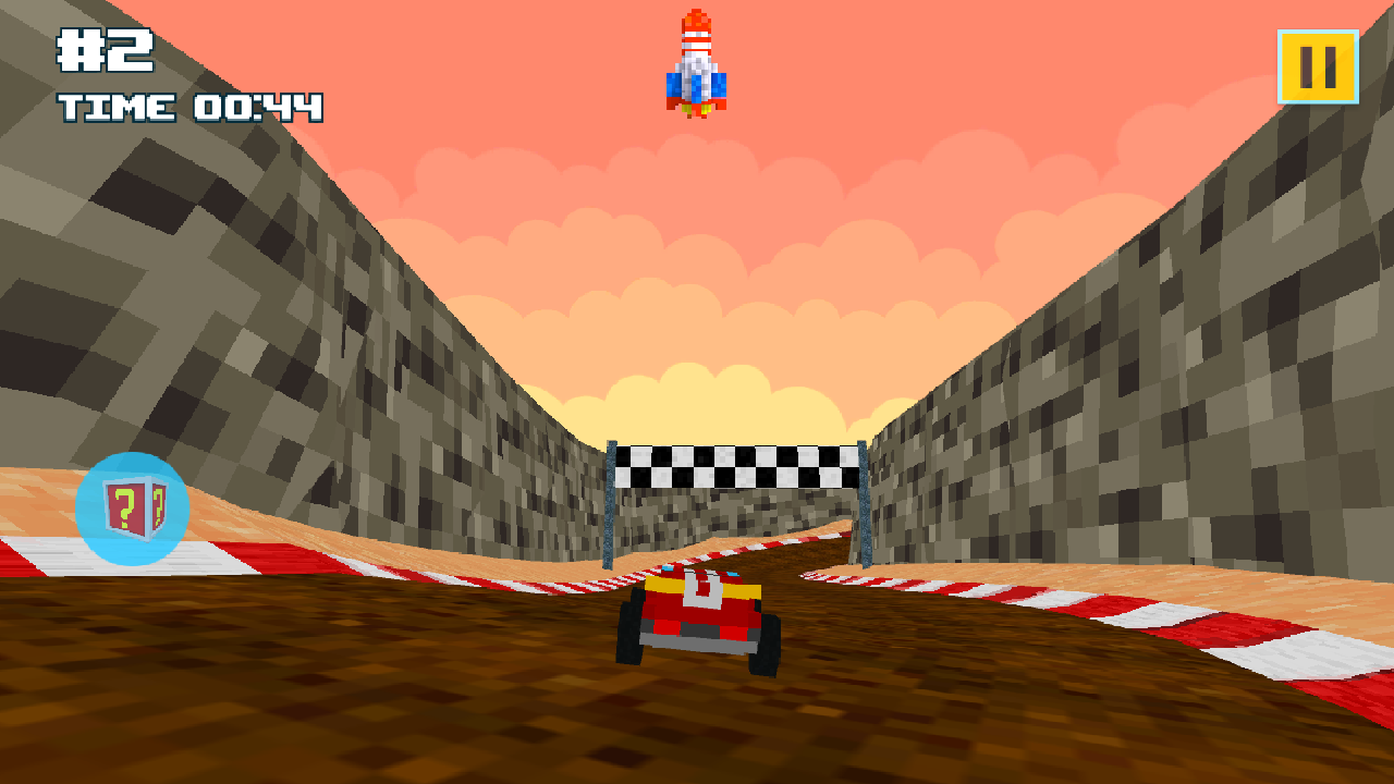 Blocky Fast Fury Game Screenshot