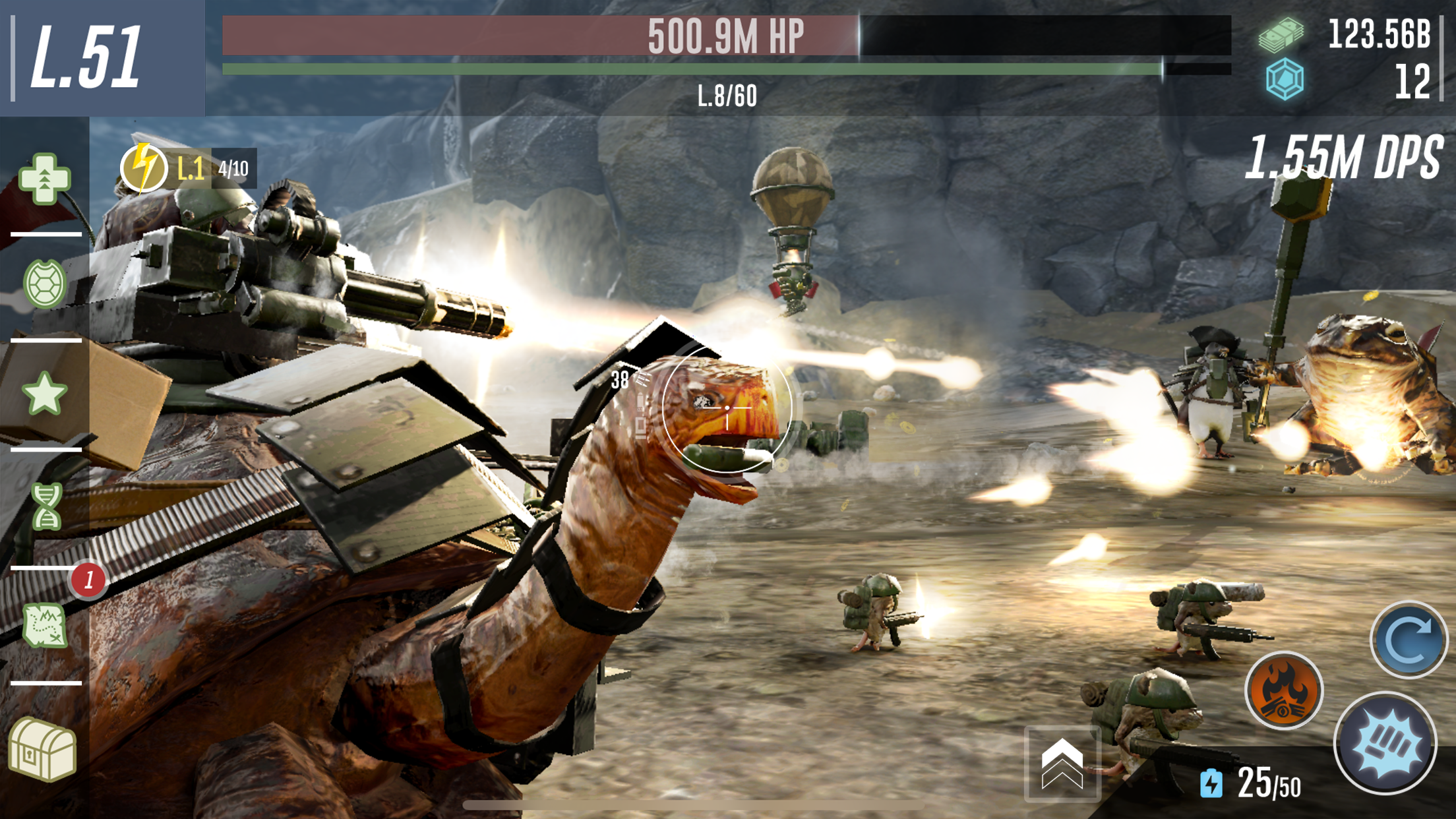 War Tortoise 2 - Idle Shooter Game Screenshot