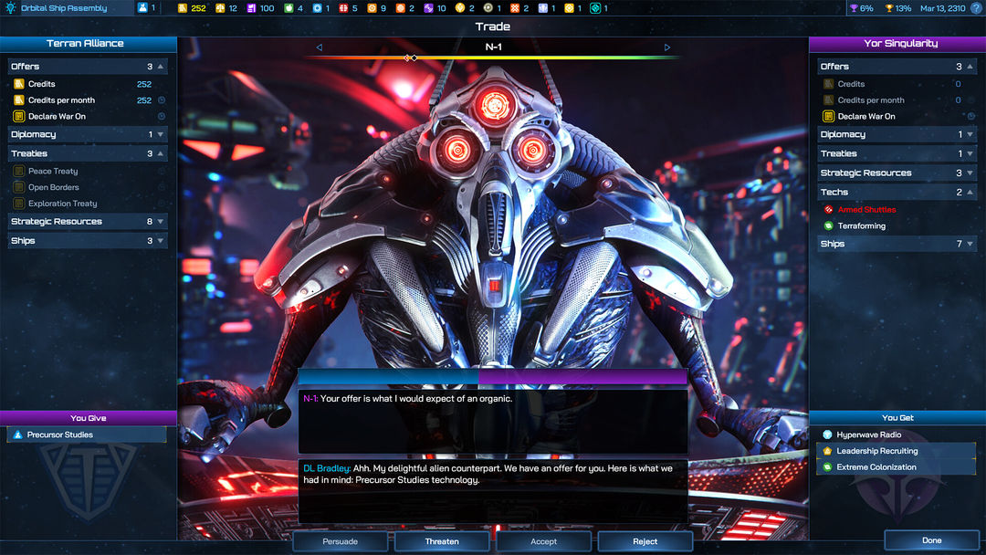 Screenshot of Galactic Civilizations IV