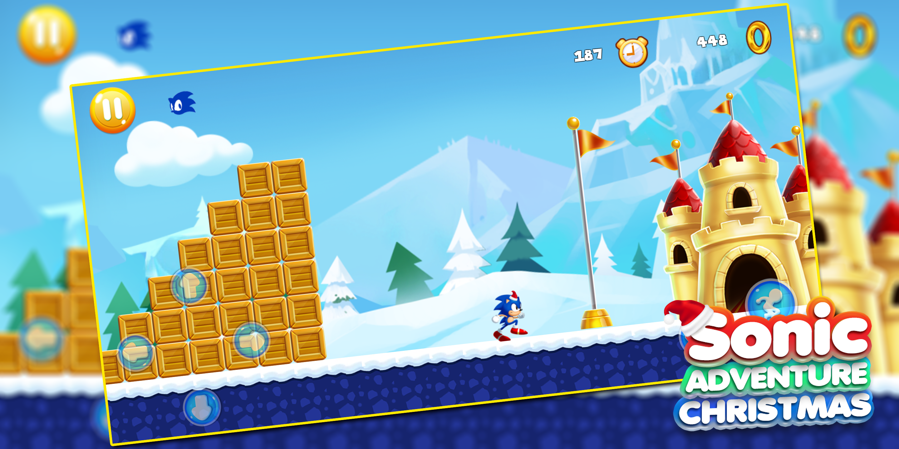 Super Sonic - Snow Adventure Game Screenshot
