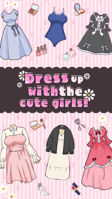 Dress up with the cute girls! Game Screenshot