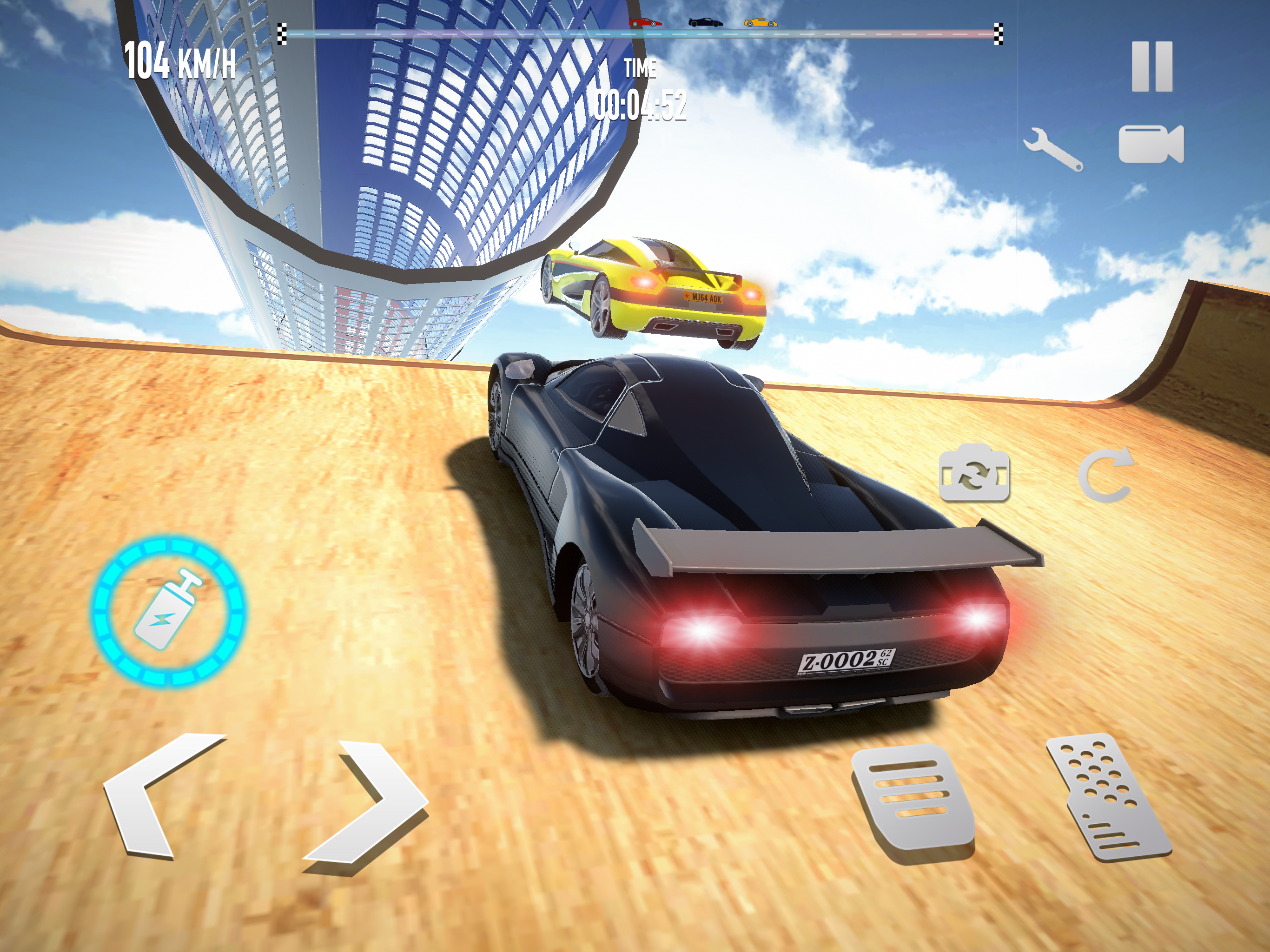 Superhero Car Racing Master 3D Game Screenshot