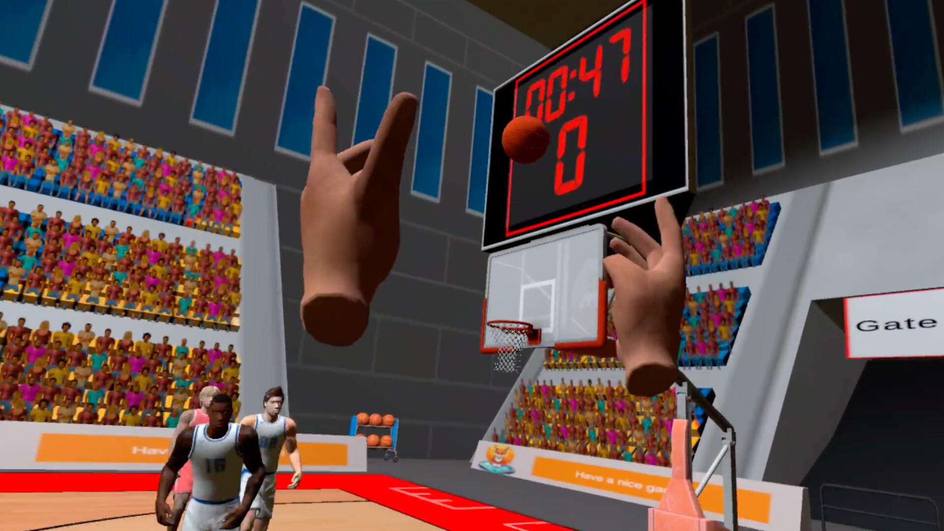 Screenshot of Basketball VR