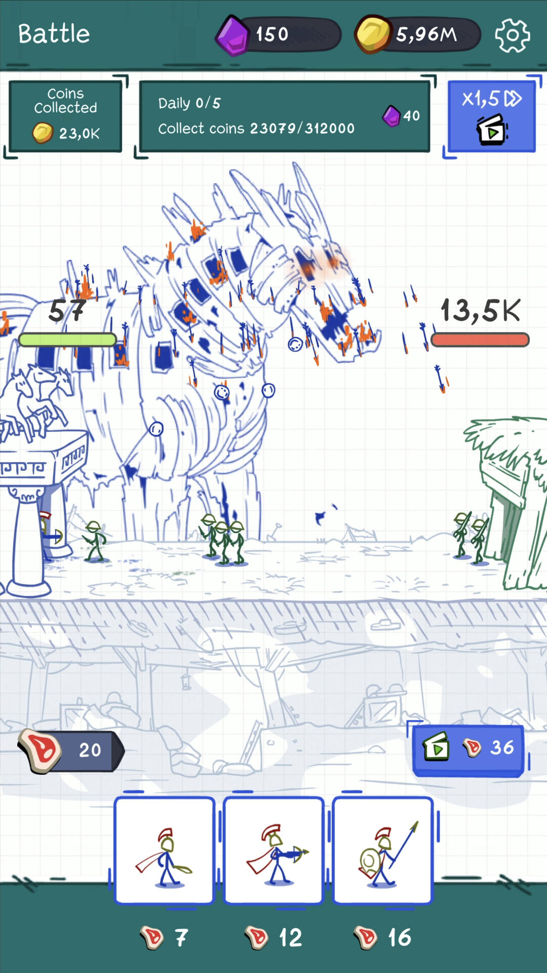 Скриншот игры Evolve or Die: Warrior Battle