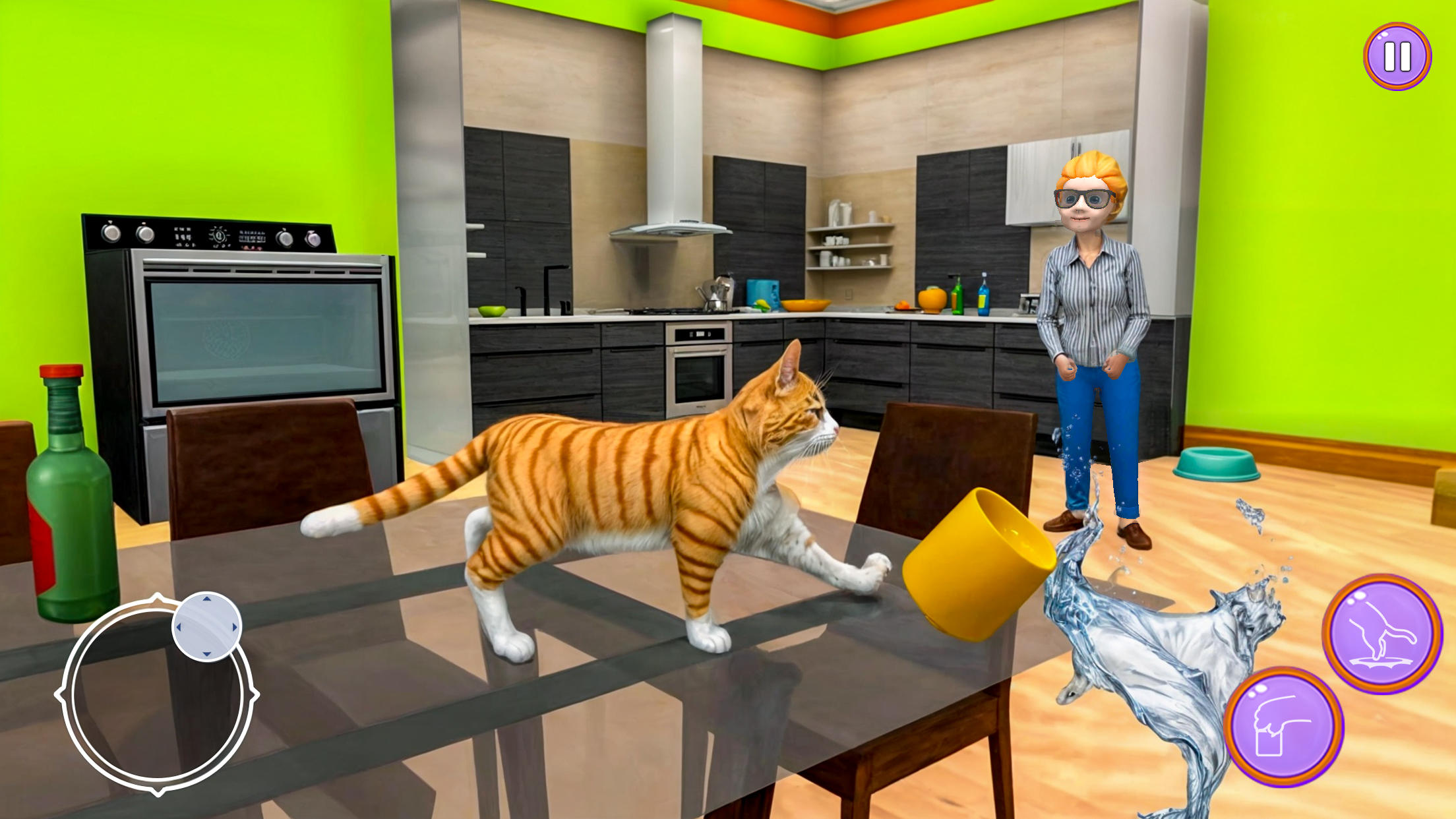 Naughty Cat: Angry Gran Games Game Screenshot