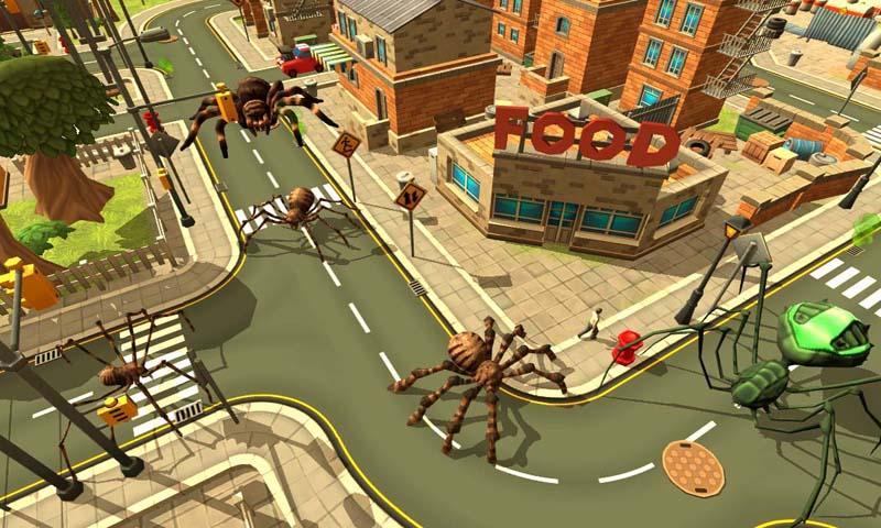 Spider Simulator: Amazing City Game Screenshot
