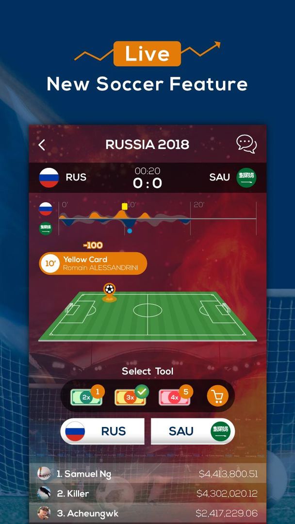 Screenshot of Bull Bear-New Soccer feature!