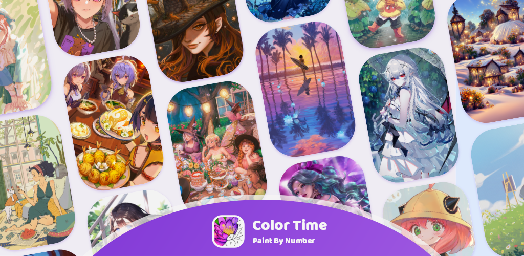 Banner of Color Time - Paint by Number 