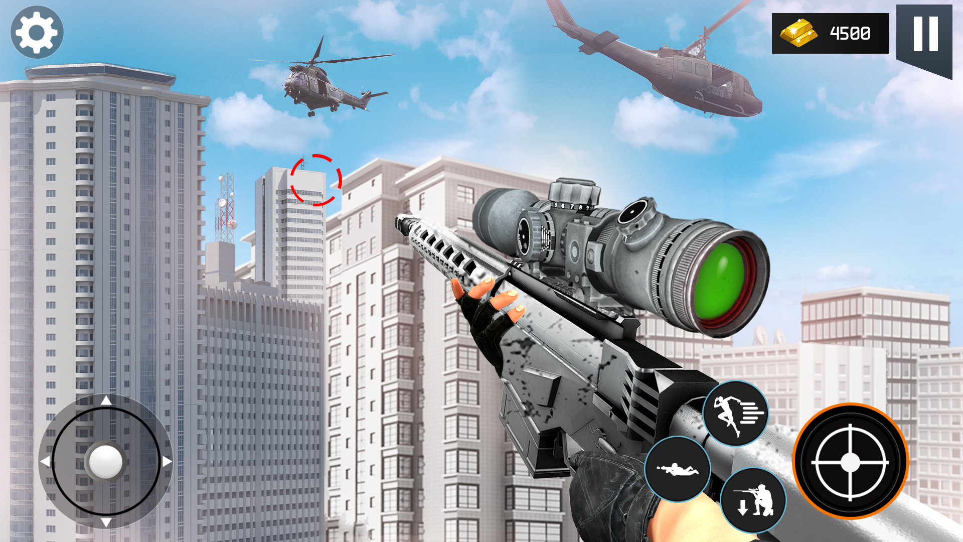 Sniper Games Gun Shooting Game ภาพหน้าจอเกม