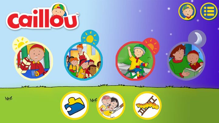 A Day with Caillou Game Screenshot