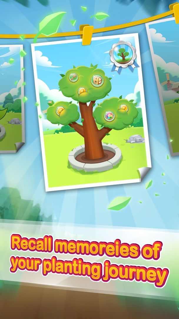 Screenshot of Plant a lucky tree-focus on plant