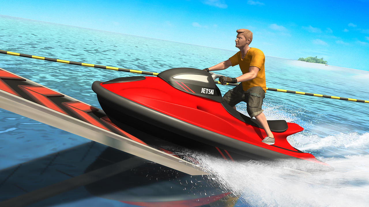 Captura de Tela do Jogo Jet Ski Stunt: Extreme Racing